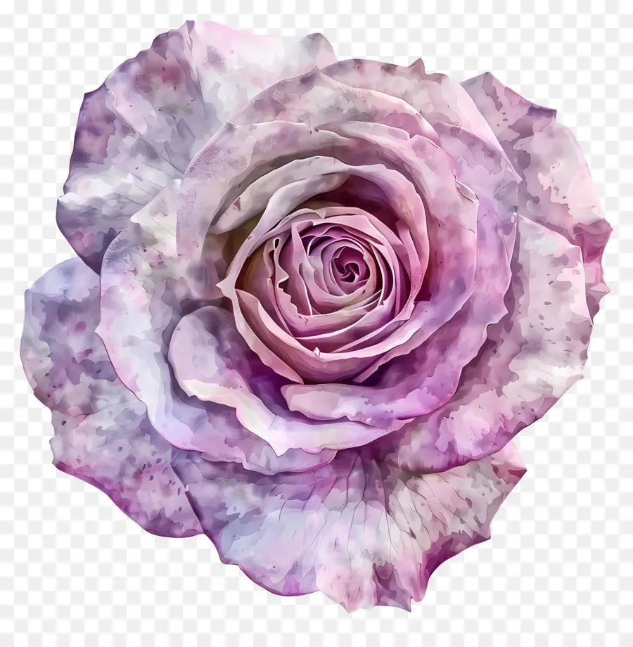 Aquarela Rosa，Rosa Roxa PNG