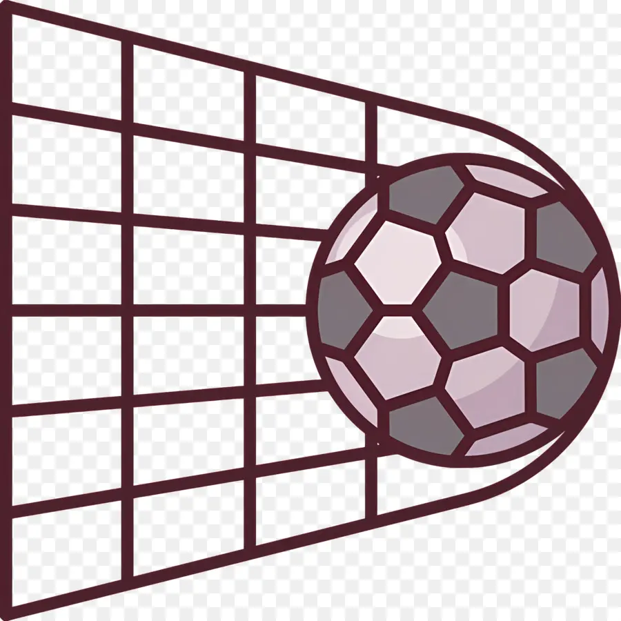 Gol De Futebol，Bola De Futebol Na Rede PNG