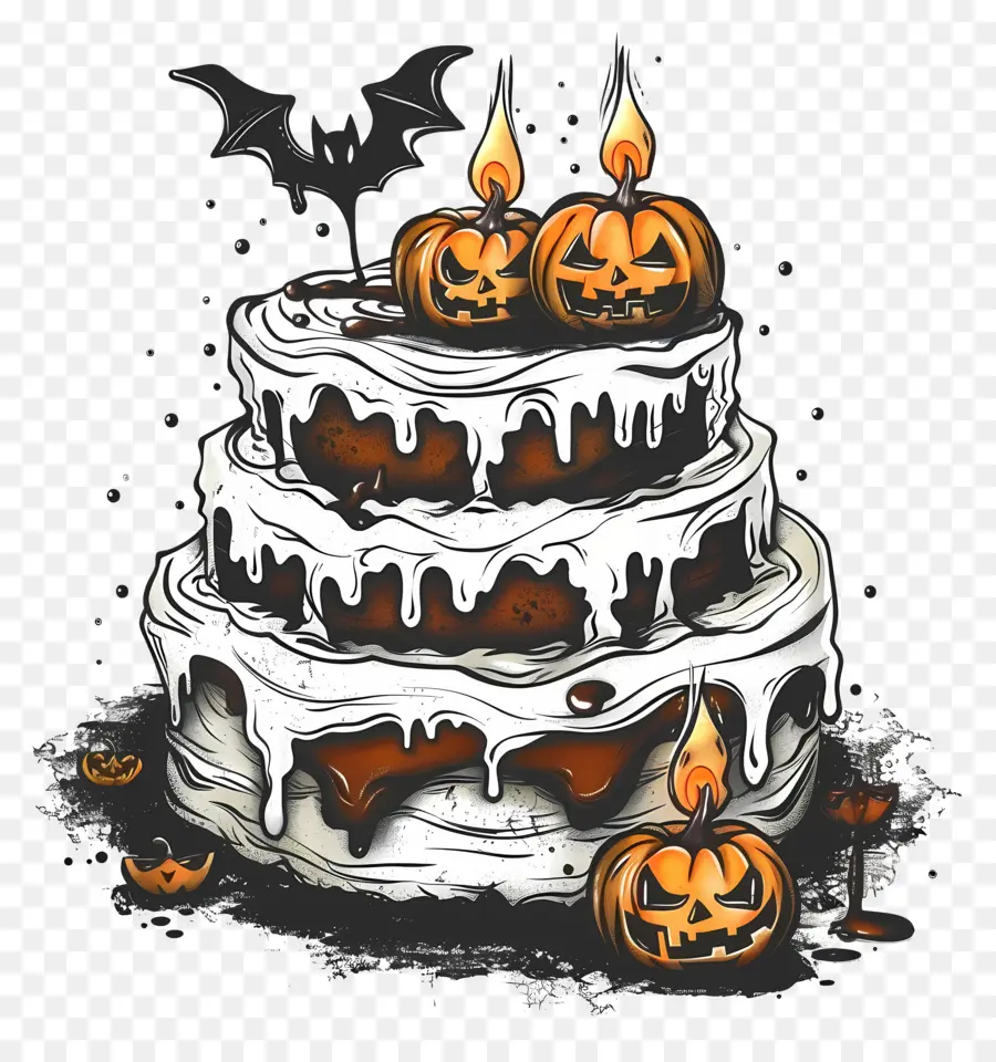 Bolo De Halloween，Abóboras PNG