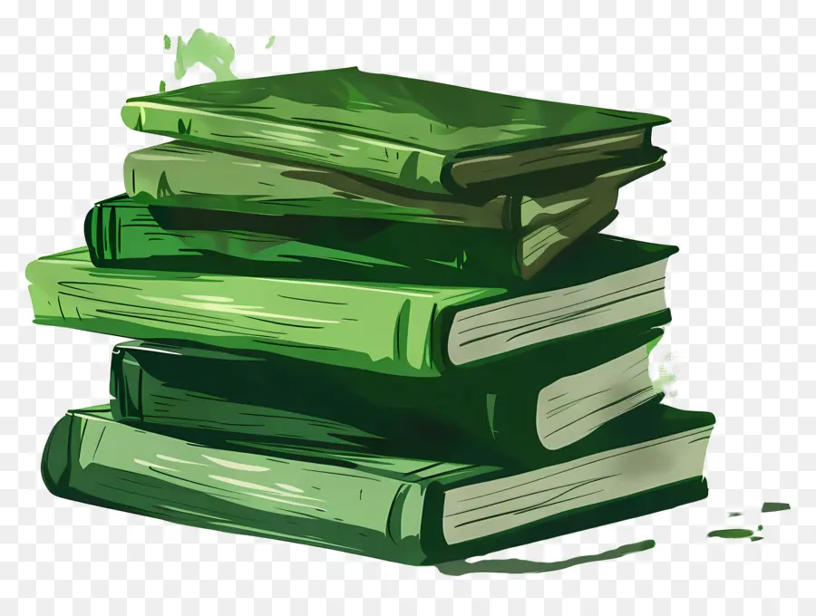 Livros Verdes，Pilha PNG