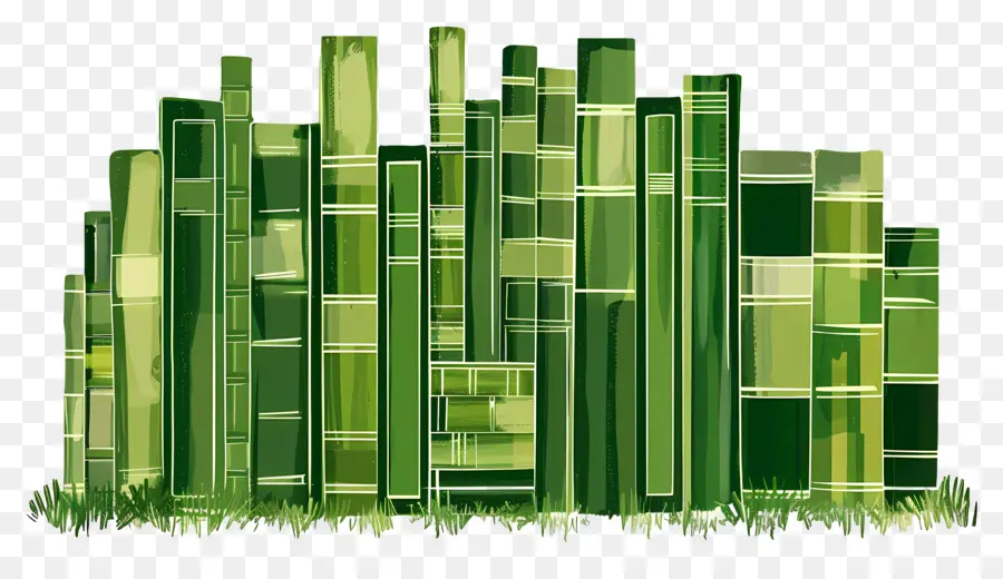 Livros Verdes，Pilha PNG