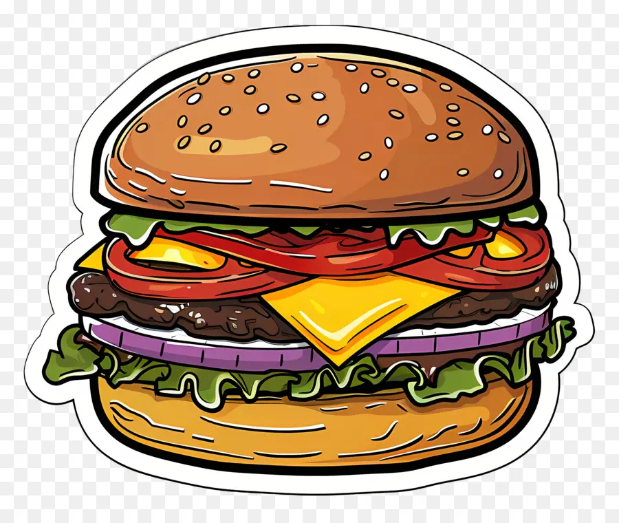 Hambúrguer Animado，X Burger PNG