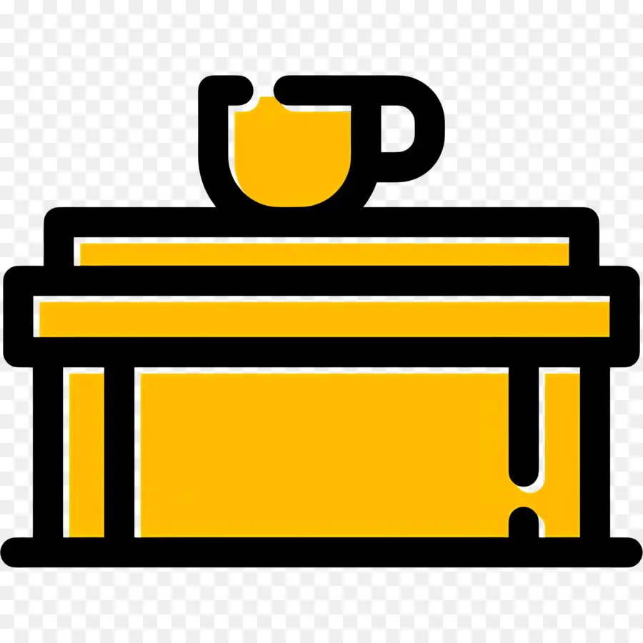 Mesa De Café，Xícara De Café Na Mesa PNG