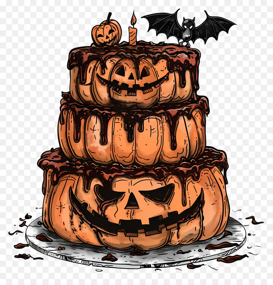 Bolo De Halloween，Abóboras PNG