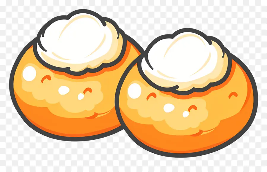 Biscoitos，Folhados De Creme PNG