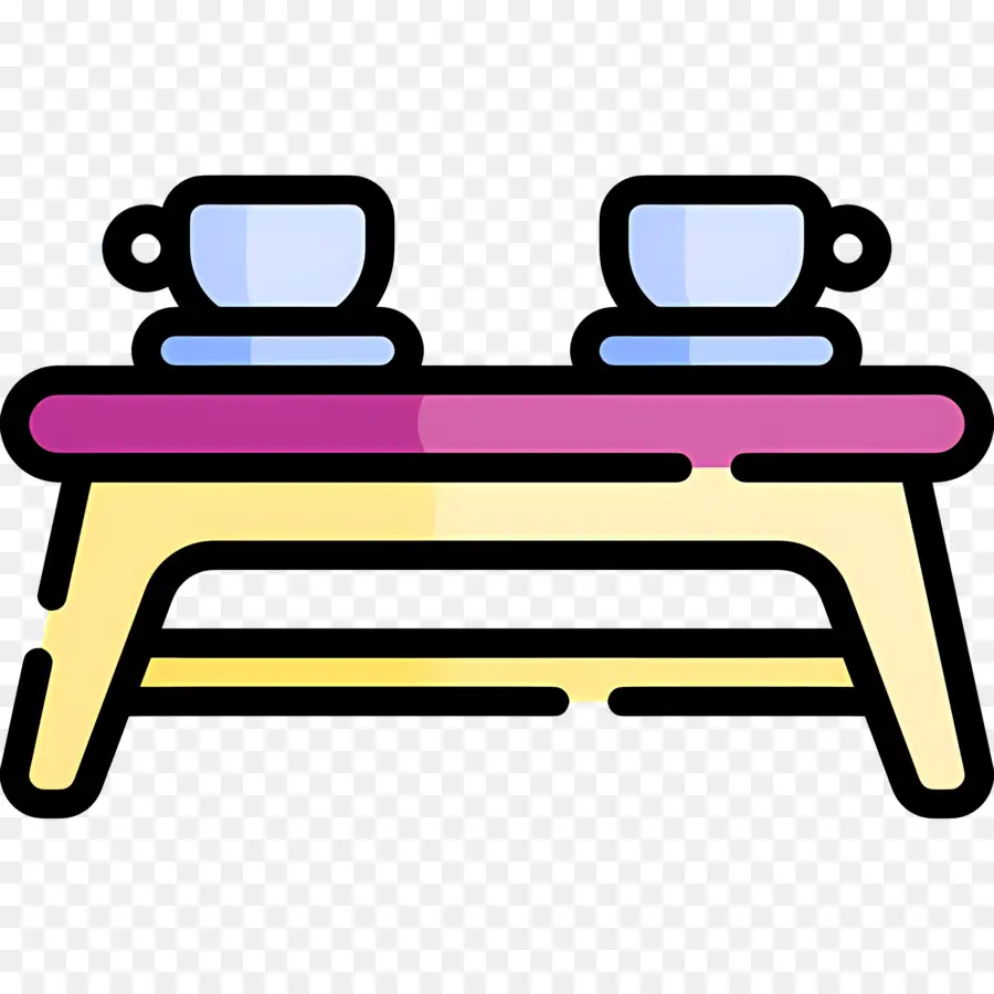 Mesa De Café，Mesa Com Copos PNG