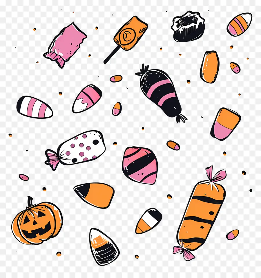 Doces De Halloween，Abóbora PNG