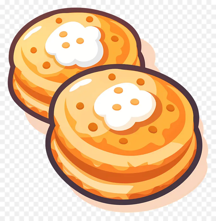 Biscoitos，Creme PNG