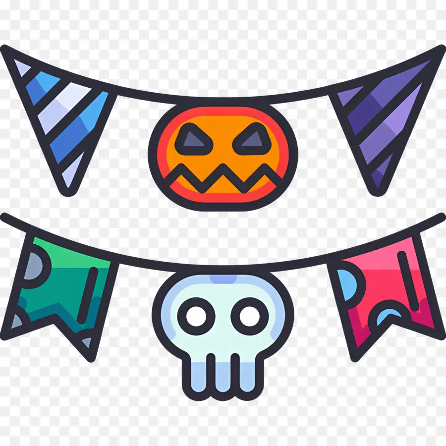 Bandeira De Halloween，Banners De Halloween PNG