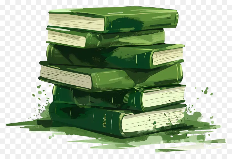 Livros Verdes，Pilha PNG