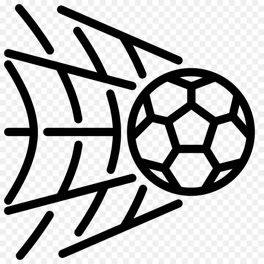 Gol De Futebol，Bola De Futebol Na Rede PNG