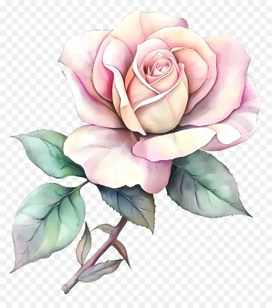 Aquarela Rosa，Rosa Rosa PNG