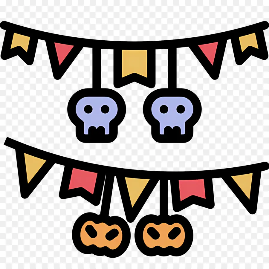 Bandeira De Halloween，Banners De Halloween PNG