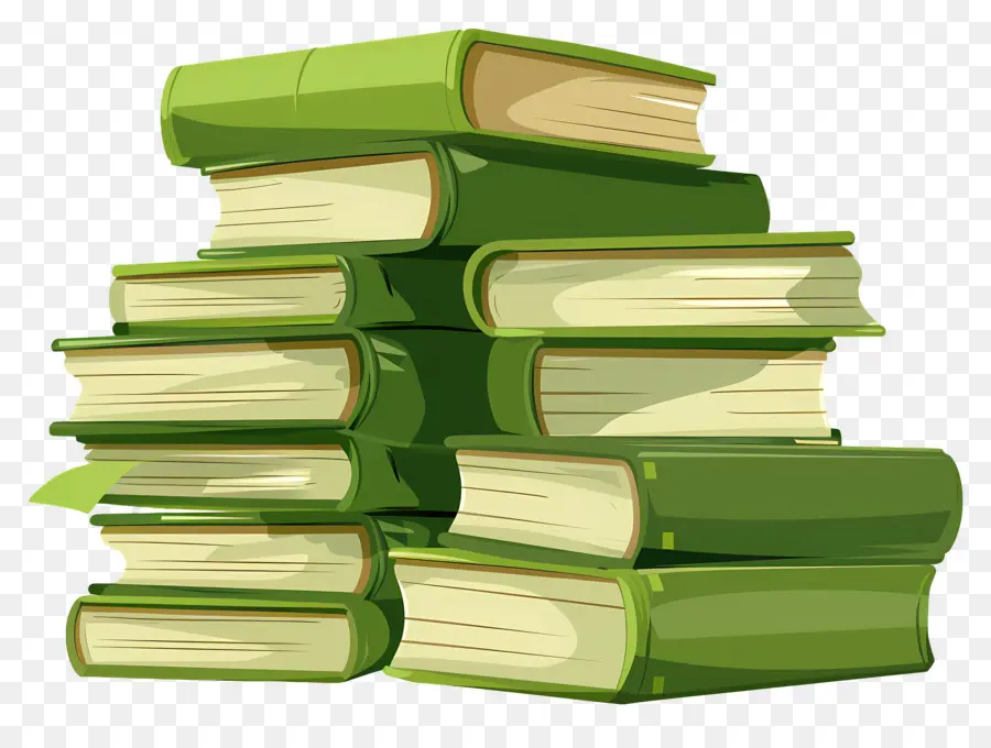 Livros Verdes，Pilha PNG