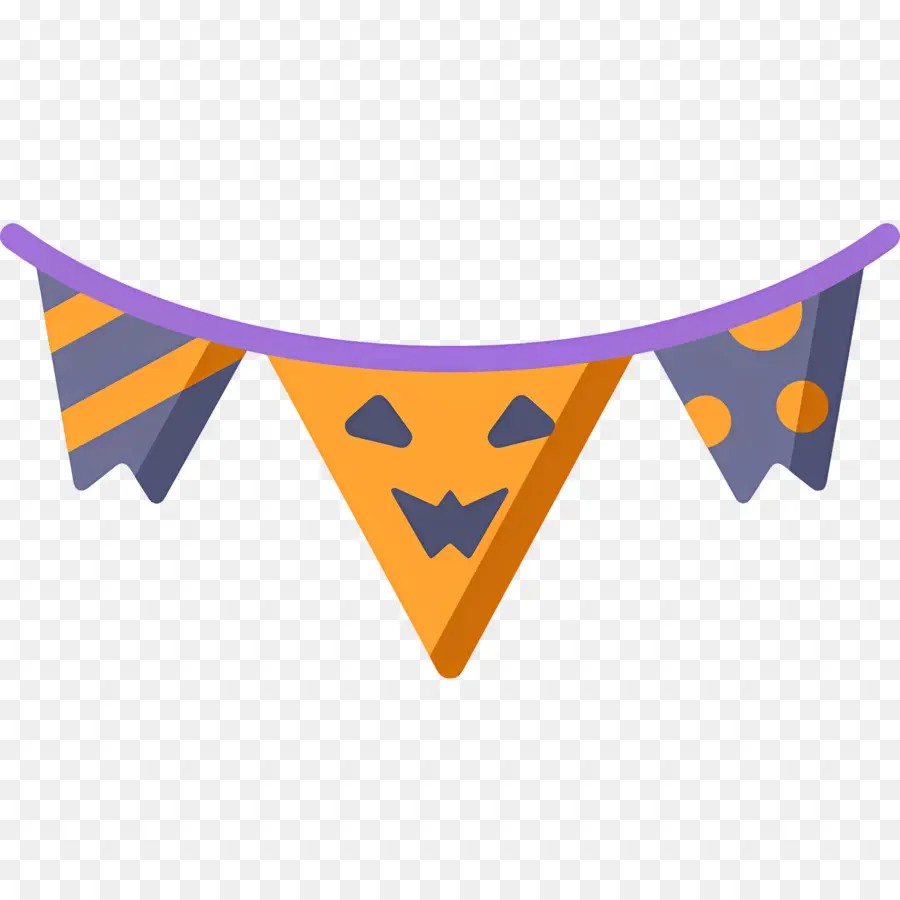 Bandeira De Halloween，Bandeirinha De Halloween PNG