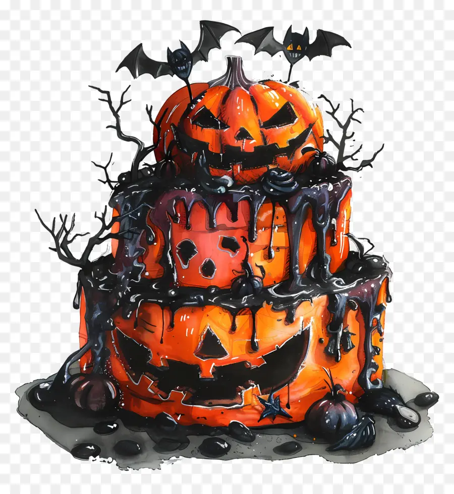 Bolo De Halloween，Abóbora PNG