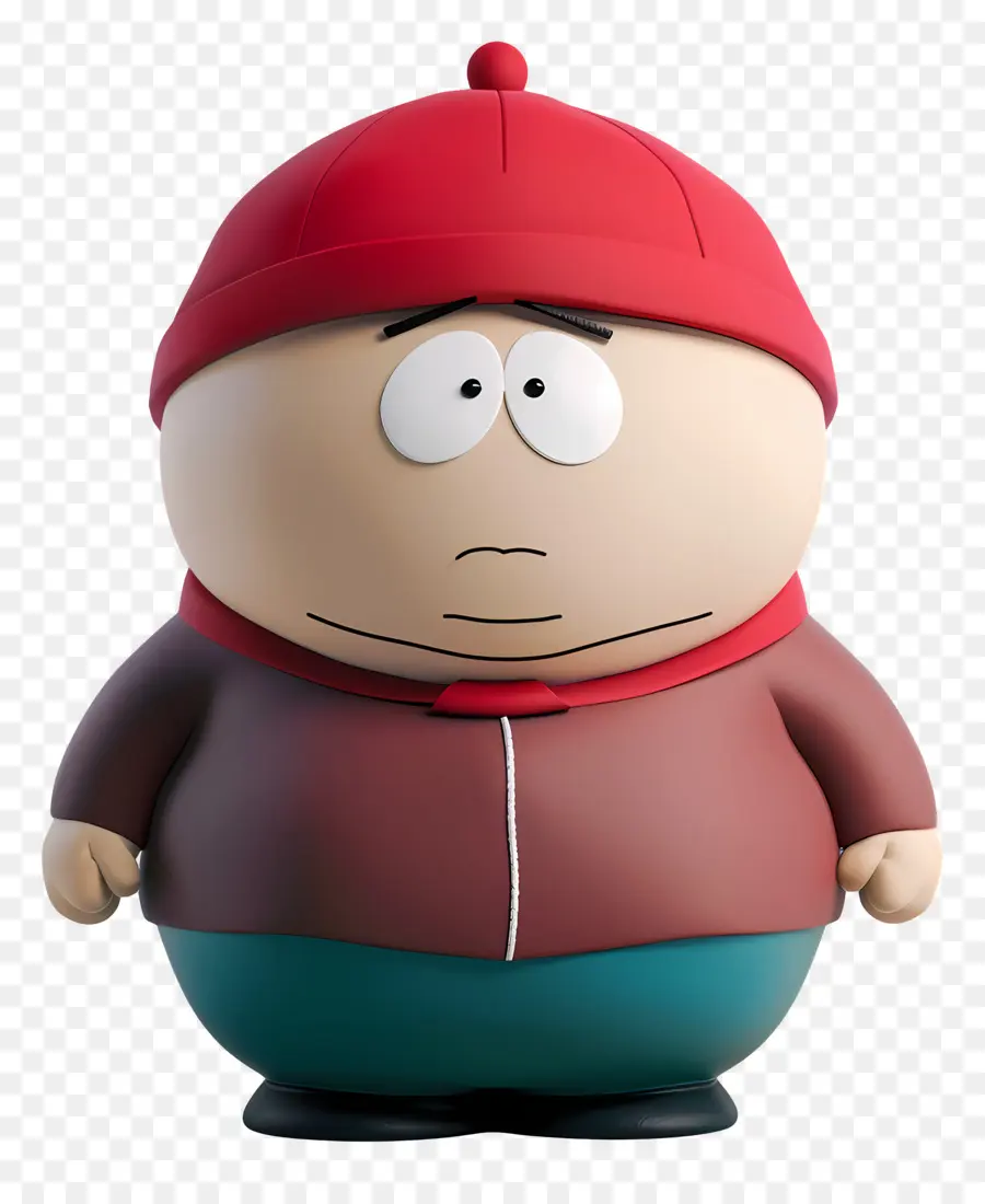 Eric Cartman，Personagem De Desenho Animado Com Chapéu Vermelho PNG