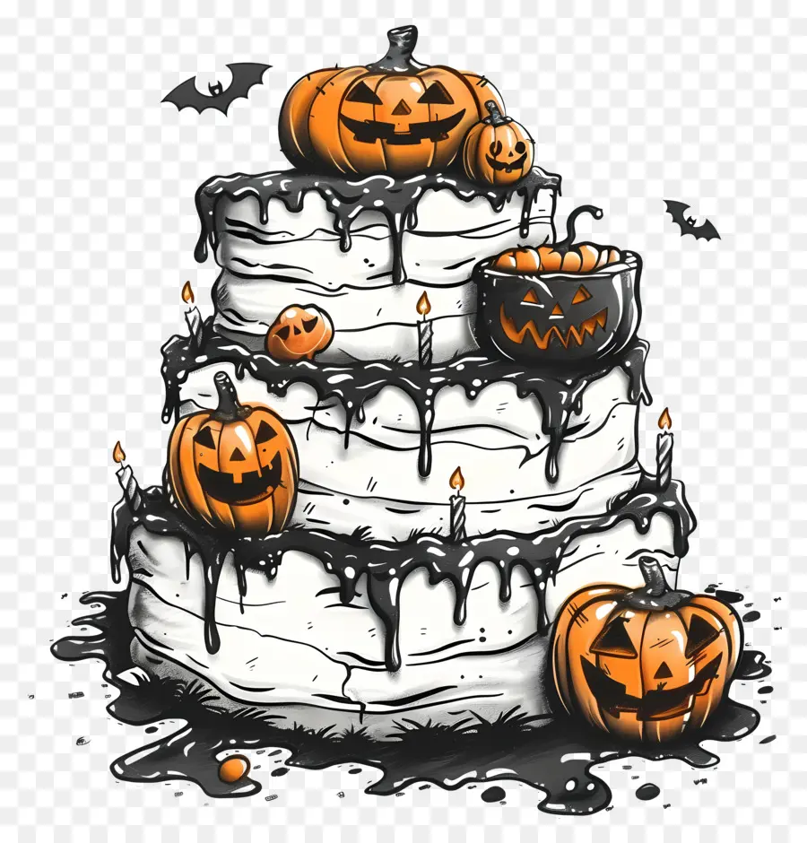 Bolo De Halloween，Abóboras PNG