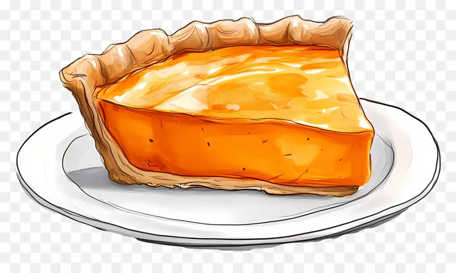 Torta De Abóbora，Fatia De Torta PNG