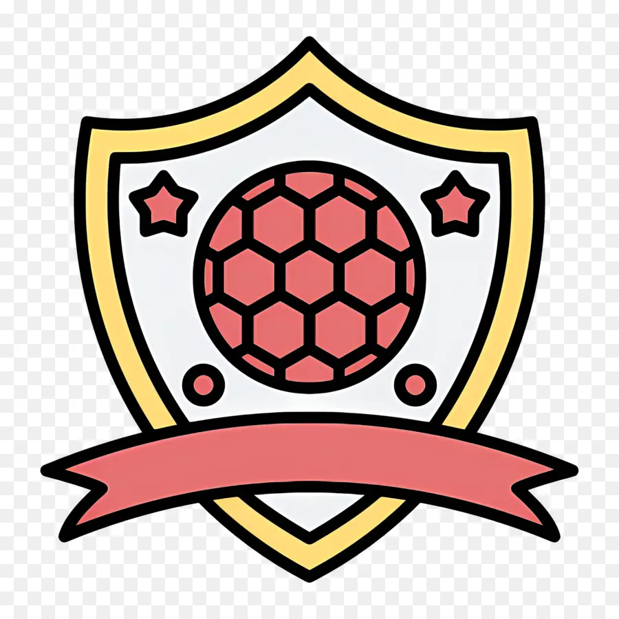 Clube De Futebol，Escudo Com Bola De Futebol PNG