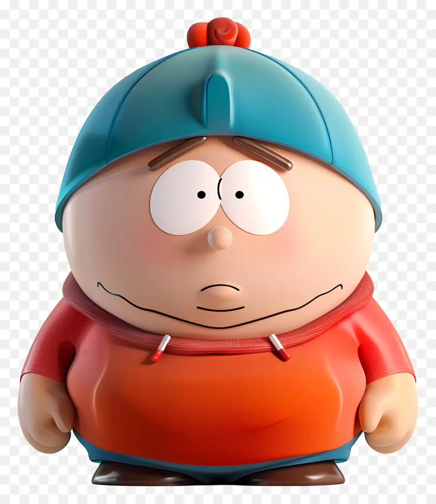 Eric Cartman，Personagem De Desenho Animado Com Chapéu Vermelho PNG