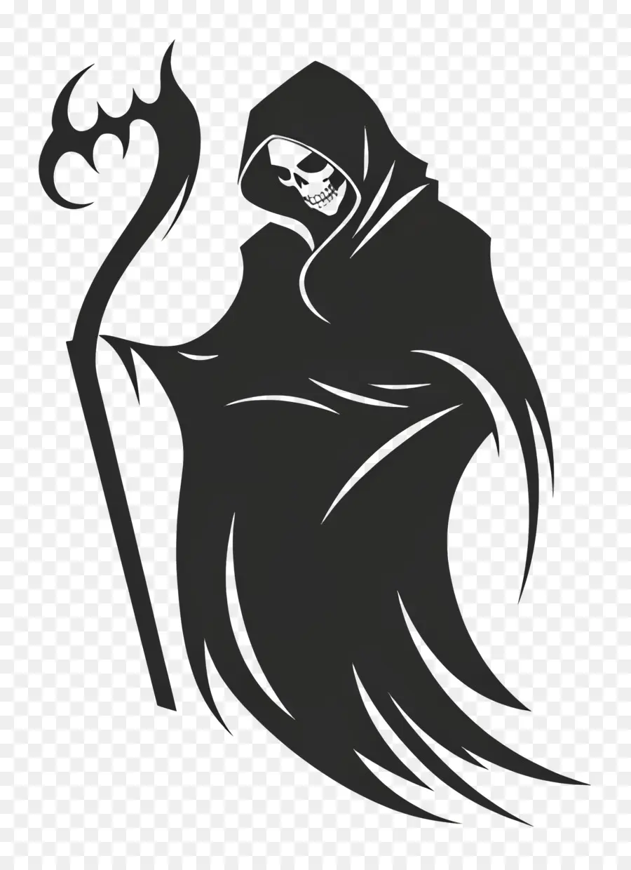 Halloween Ceifador，Grim Reaper Com Foice PNG