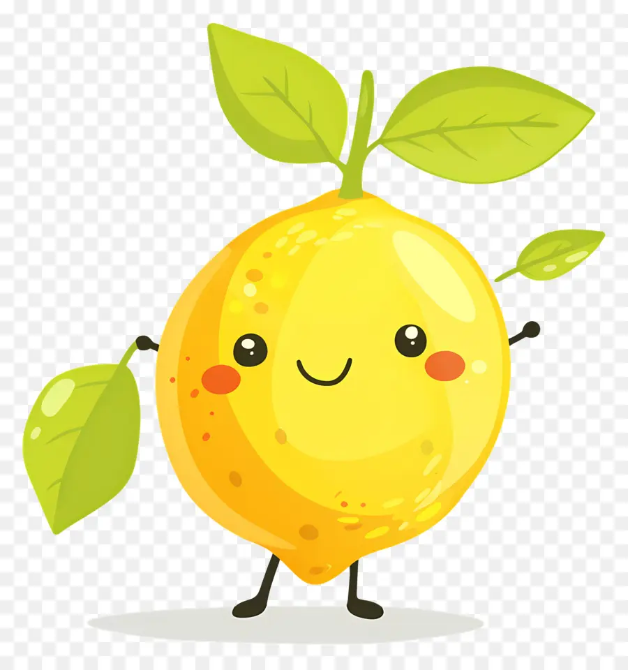 Limão Kawaii，Limão Amarelo PNG