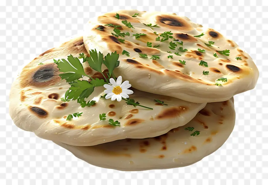 Pão Naan，Pão Achatado PNG