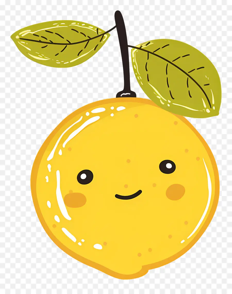 Limão Kawaii，Laranja Feliz PNG