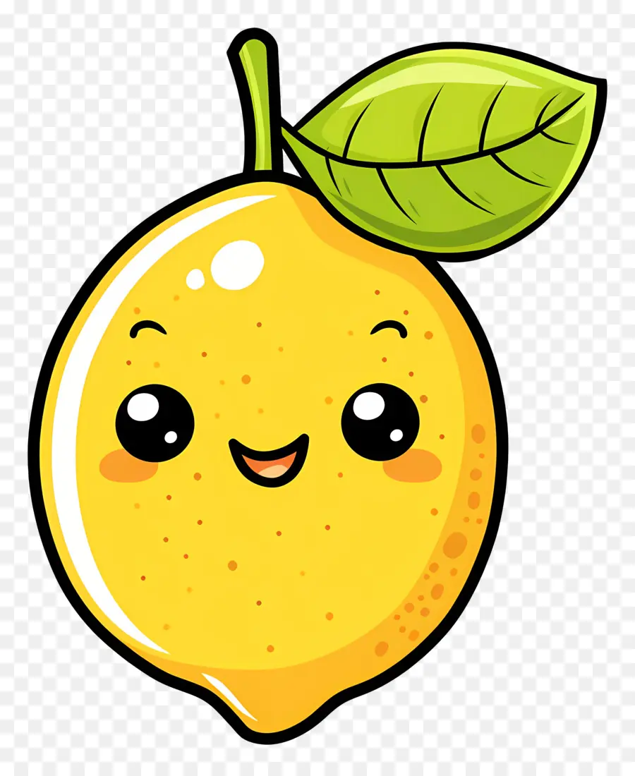 Limão Kawaii，Laranja Feliz PNG