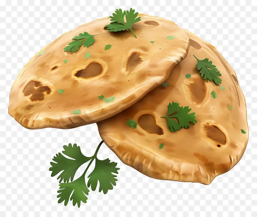 Pão Naan，Pão Achatado PNG