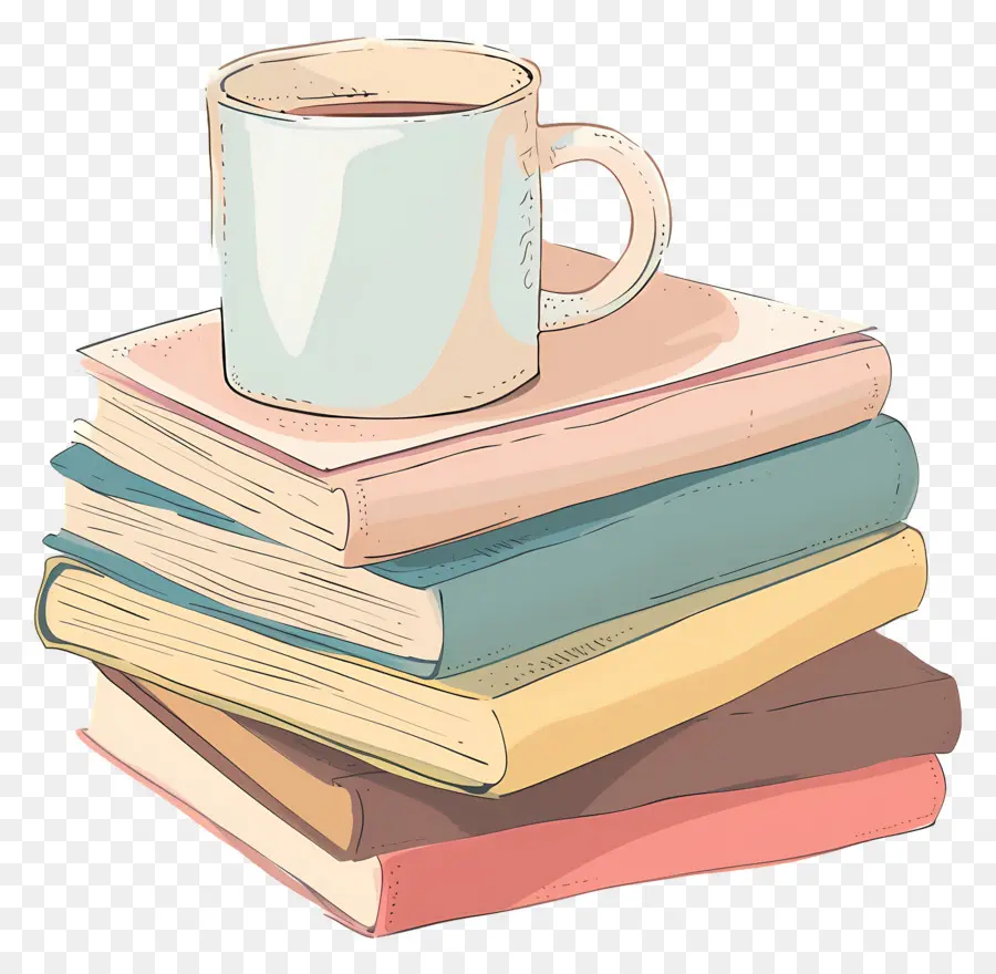 Livro E Café，Livros E Copa PNG