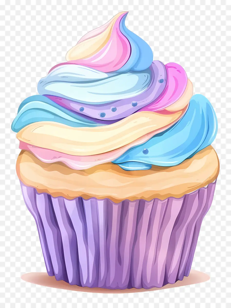 Bolinho Fofo，Cupcake Com Cereja PNG