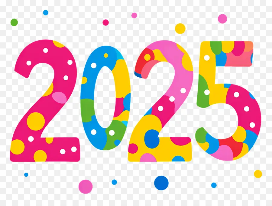 2025 Ano Novo，Colorido 2025 PNG