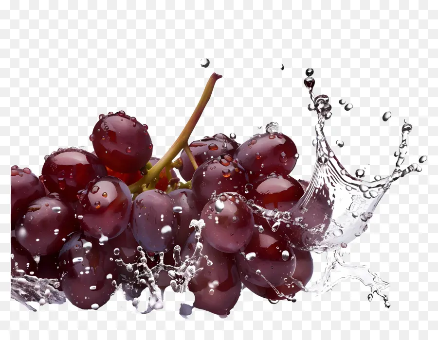 Respingo De Uvas，Uvas Vermelhas PNG