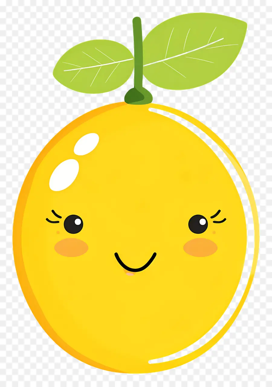 Limão Kawaii，Laranja Feliz PNG