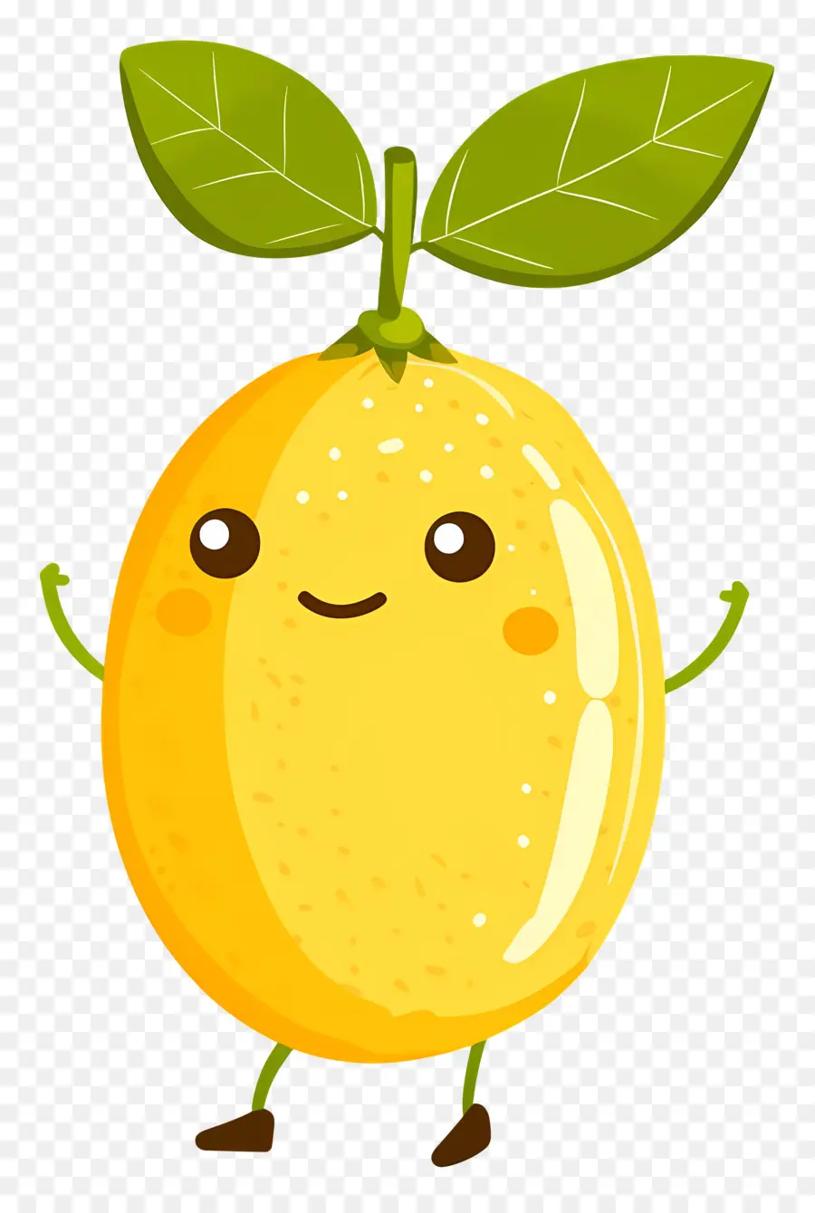 Limão Kawaii，Limão Amarelo PNG