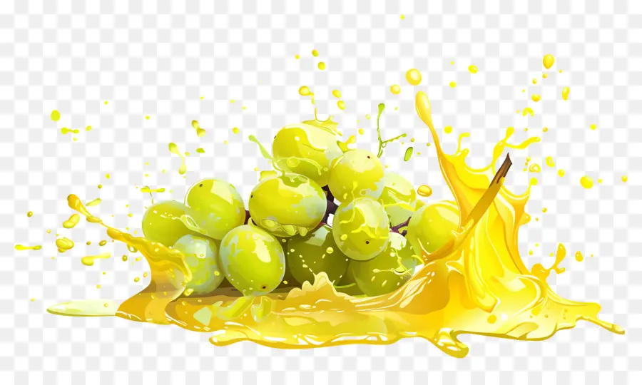 Respingo De Uvas，Uvas Verdes PNG