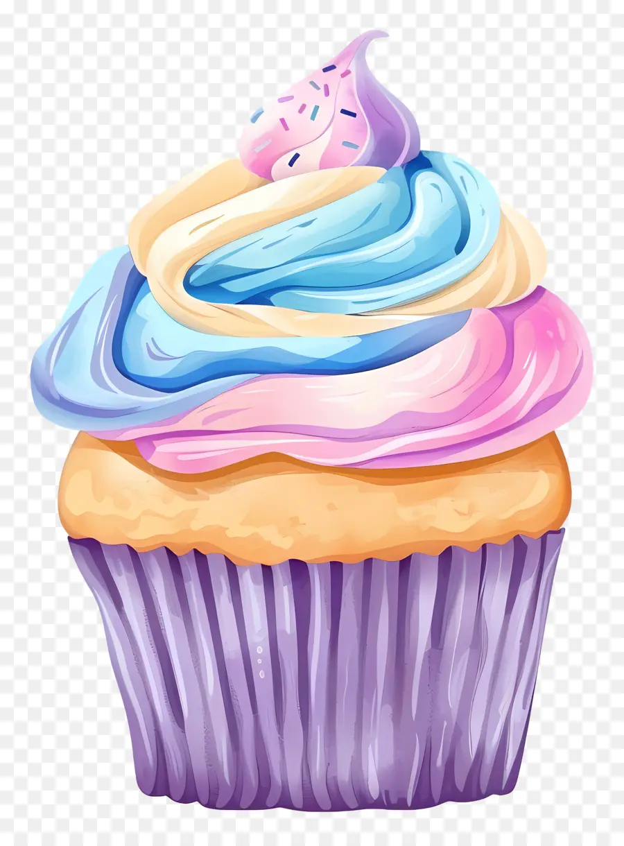 Bolinho Fofo，Cupcake Com Cereja PNG