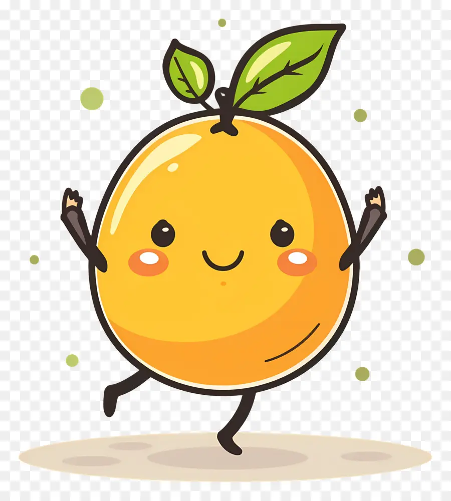 Limão Kawaii，Laranja Feliz PNG