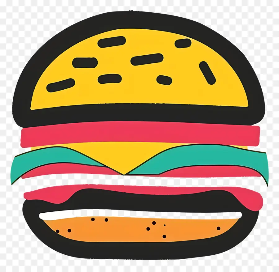 Logotipo Do Hambúrguer，Hambúrguer Estilizado PNG