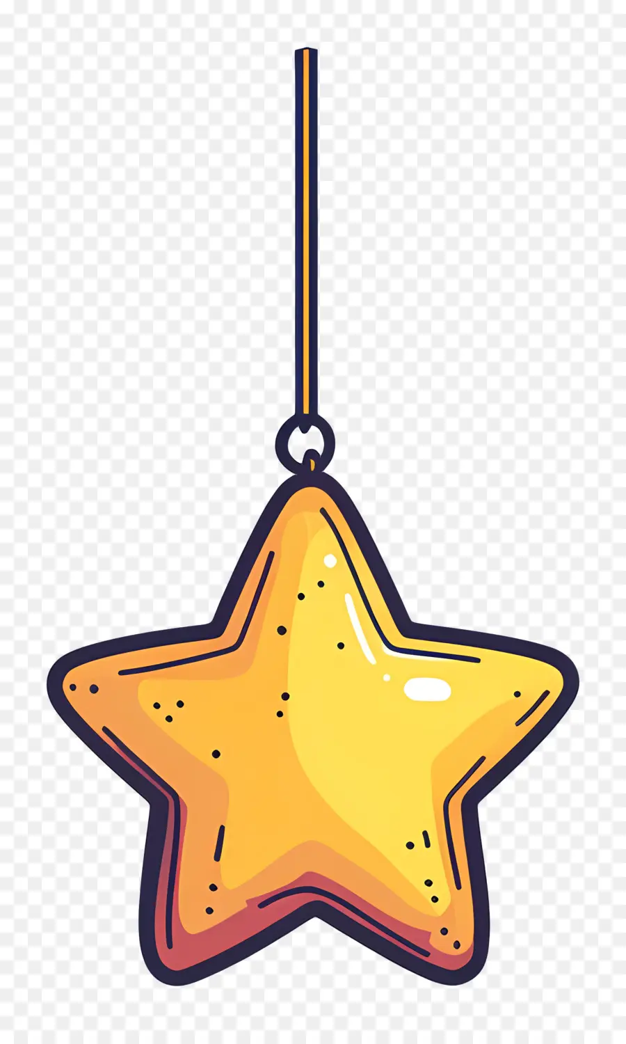 Estrela De Natal，Ornamento De Estrela Simples PNG