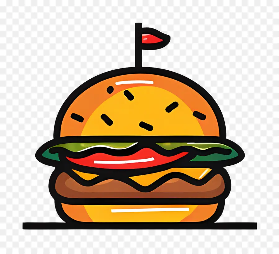 Logotipo Do Hambúrguer，Hambúrguer Simples PNG