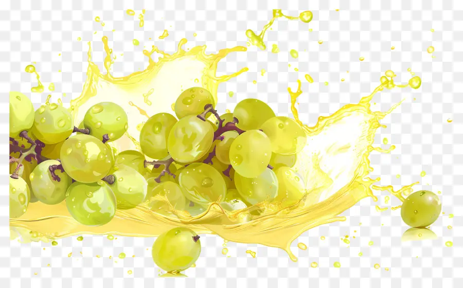 Respingo De Uvas，Uvas Verdes PNG