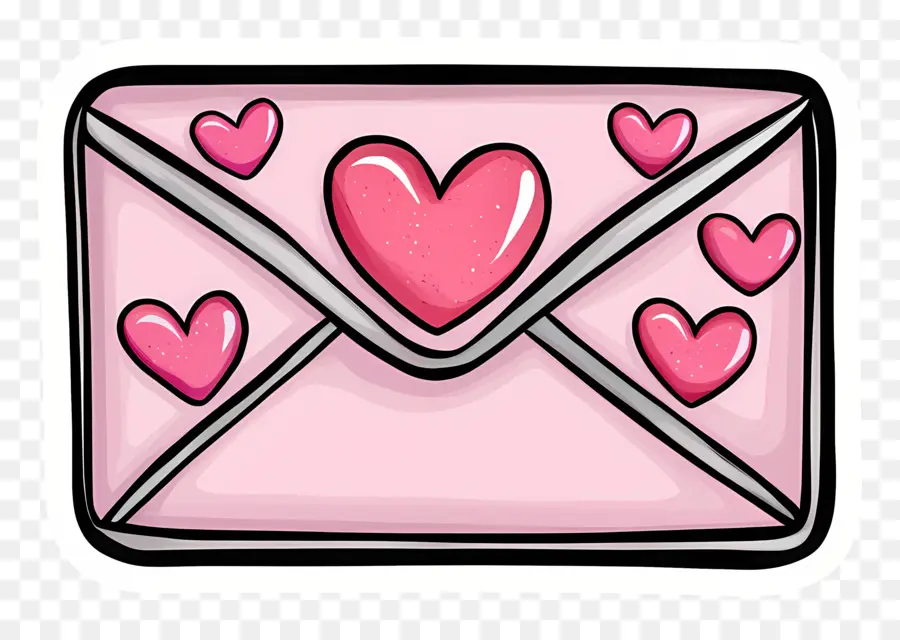 Correio De Amor，Envelope Sorridente PNG