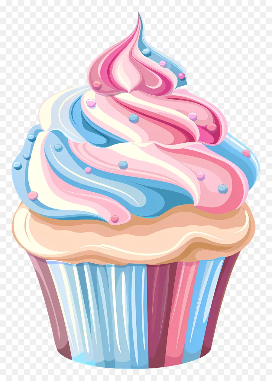 Bolinho Fofo，Cupcake Com Cereja PNG