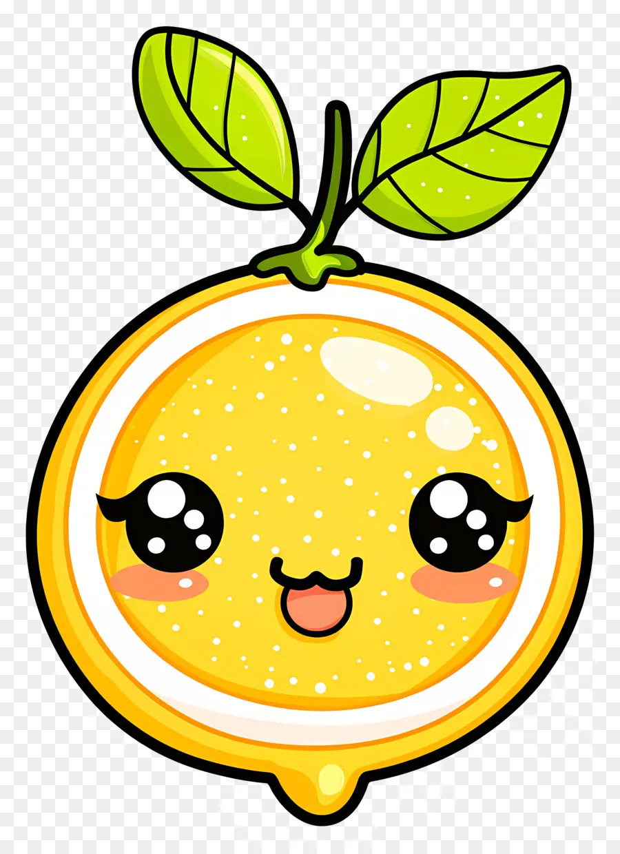 Limão Kawaii，Limão Amarelo PNG