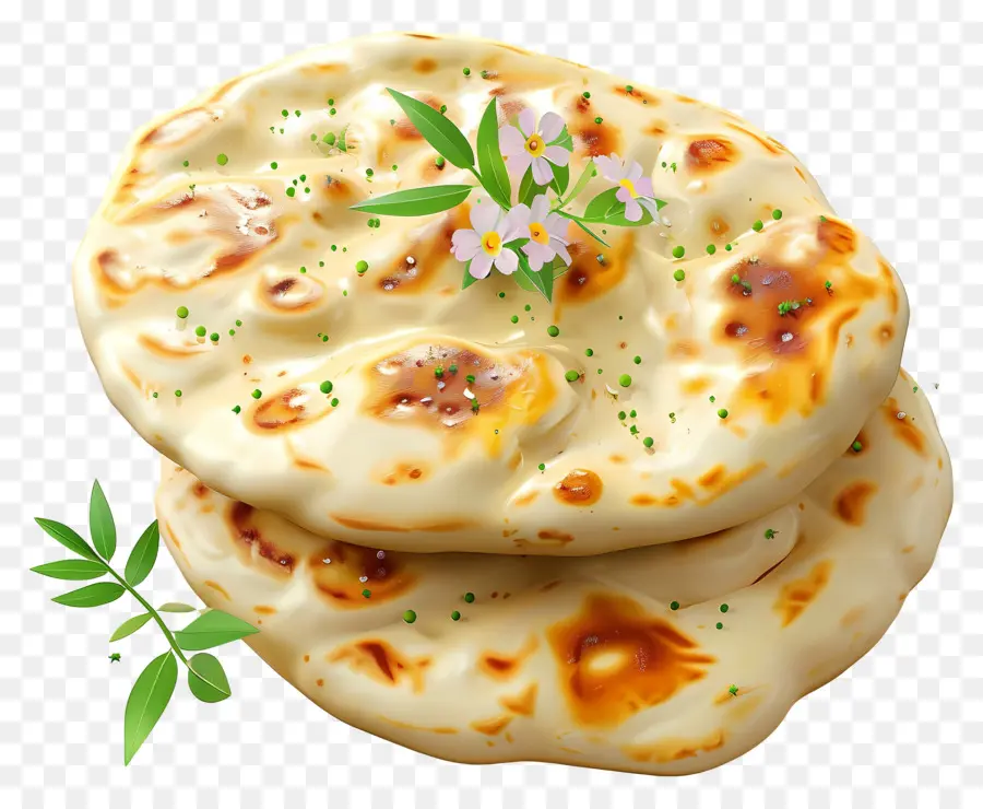 Pão Naan，Pão Achatado PNG