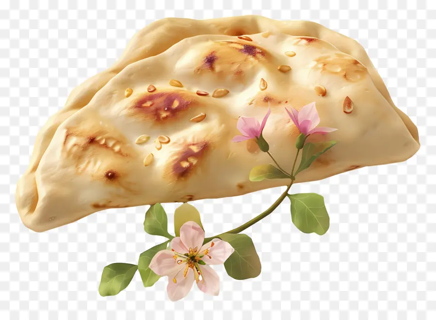 Pão Naan，Pão Recheado PNG