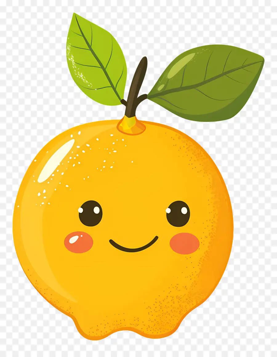 Limão Kawaii，Laranja Feliz PNG